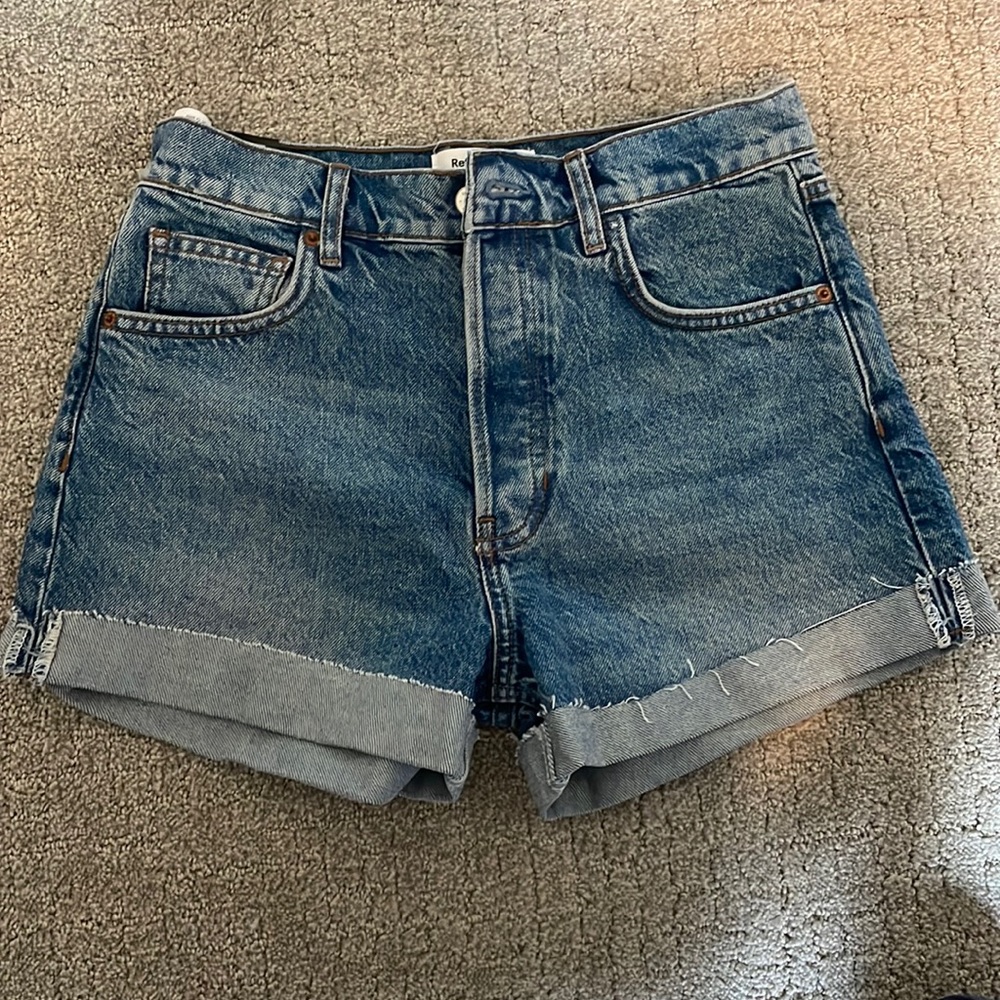 Reformation Charlie cuffed high rise jean shorts. NWOT new without tags. Size 27
